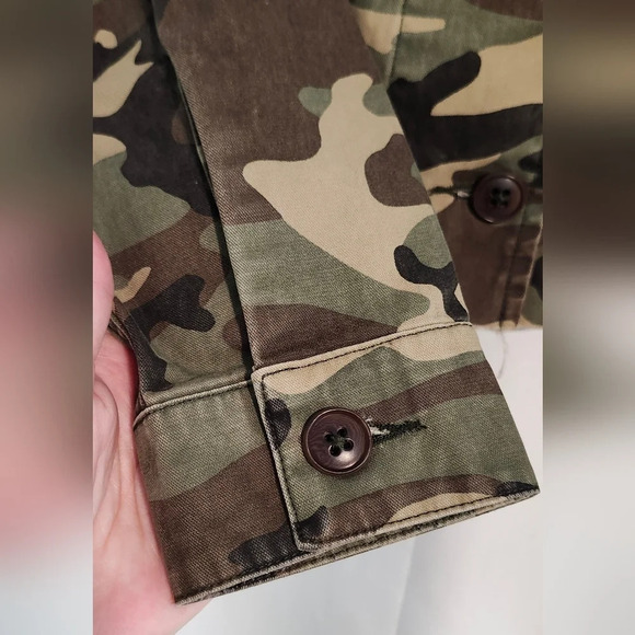 Abercrombie & Fitch Womens Camo Jacket Size XS Cropped Urban Gorpcore Streetwear - Picture 4 of 9